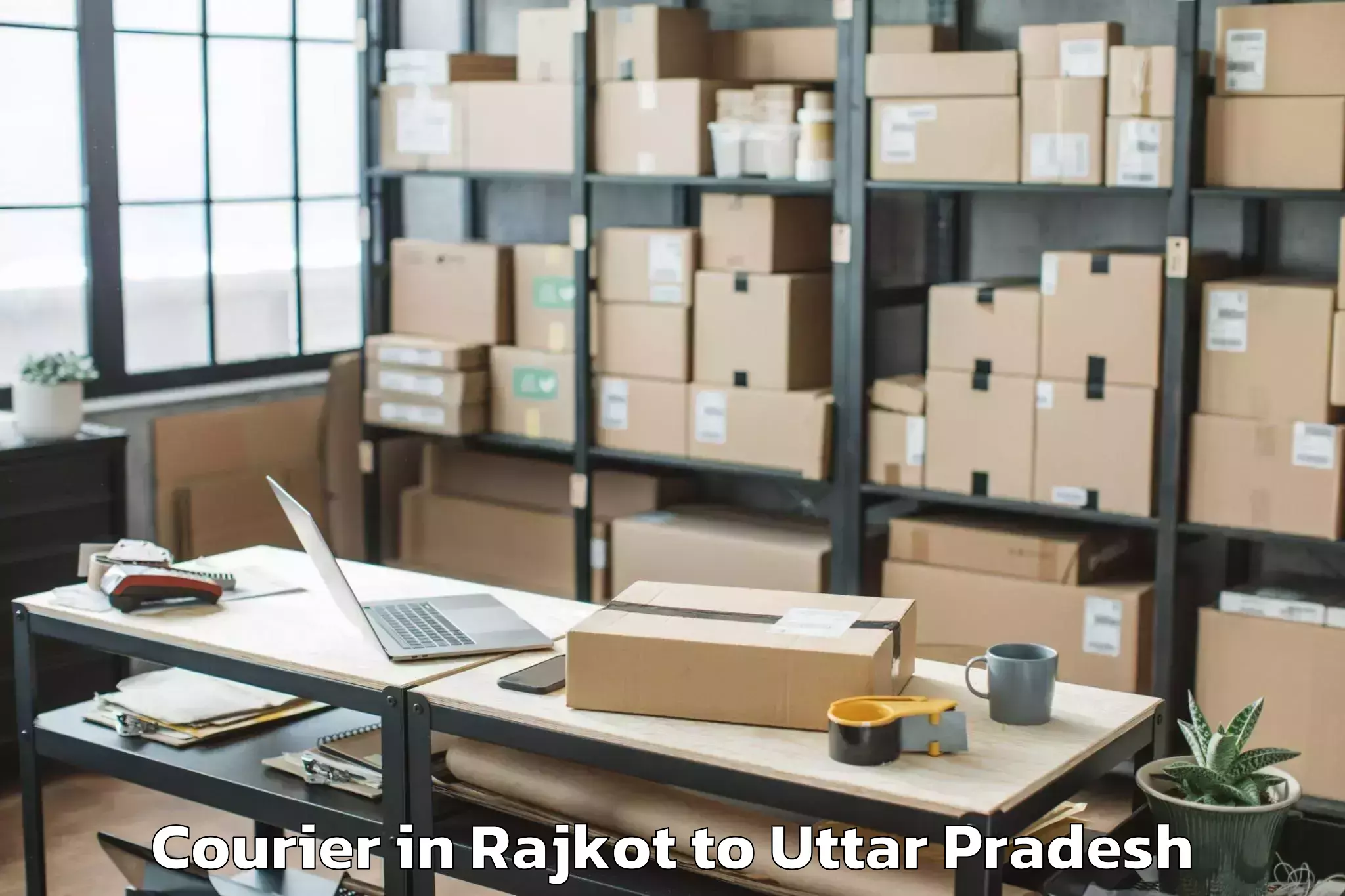 Hassle-Free Rajkot to Mauranwan Courier